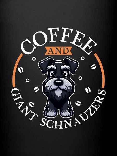 Café et schnauzer géant
