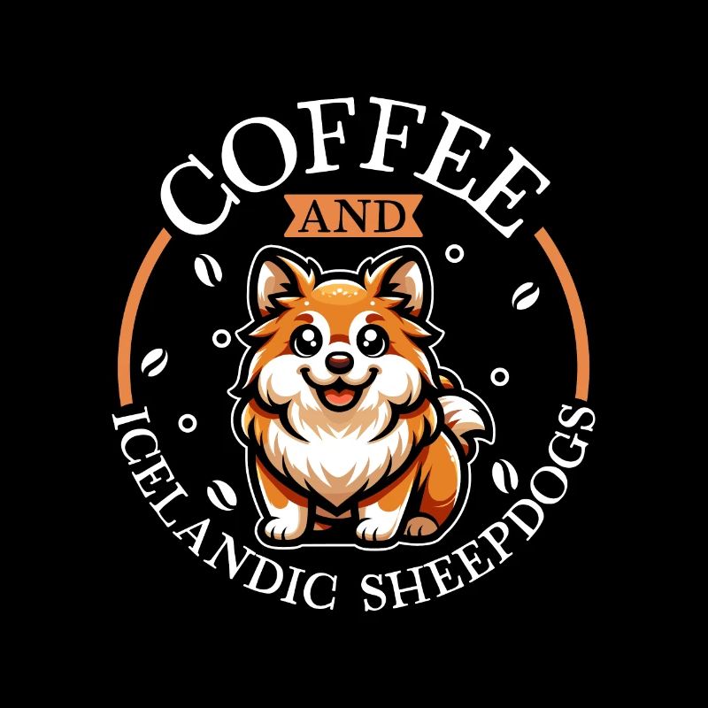 Coffee and Icelandic Dog