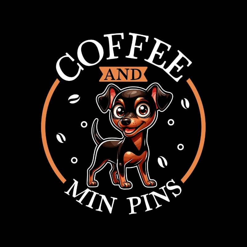 Coffee and Miniature Pinscher