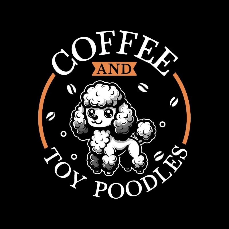 Café et caniche jouet