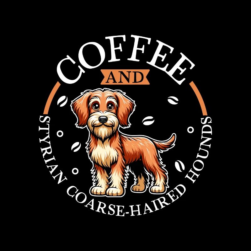 Coffee and Styrian Wirehaired Hound
