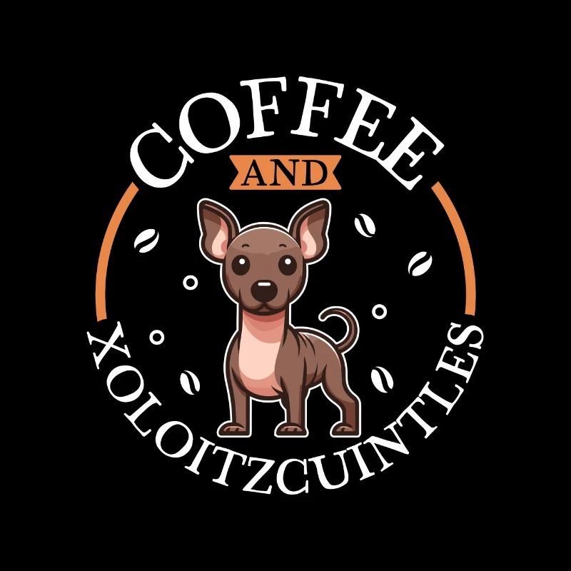Coffee and Xoloitzcuintle