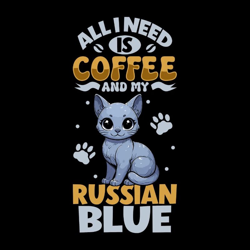 Le café et mon bleu russe