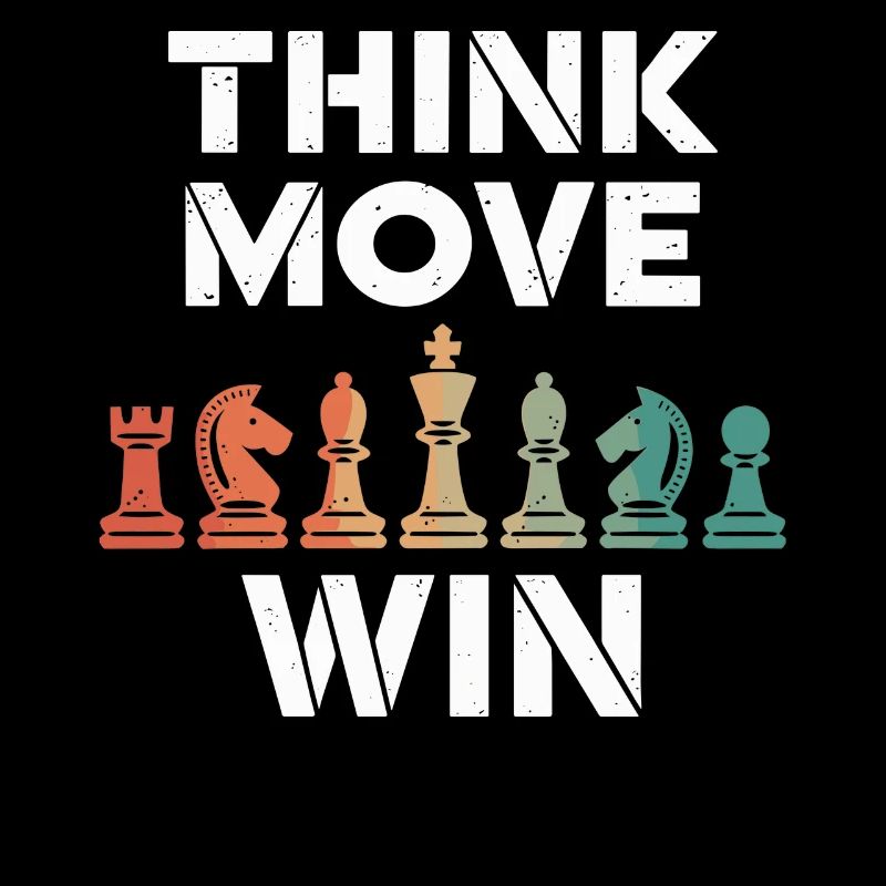 Think Move Win Chess Piece