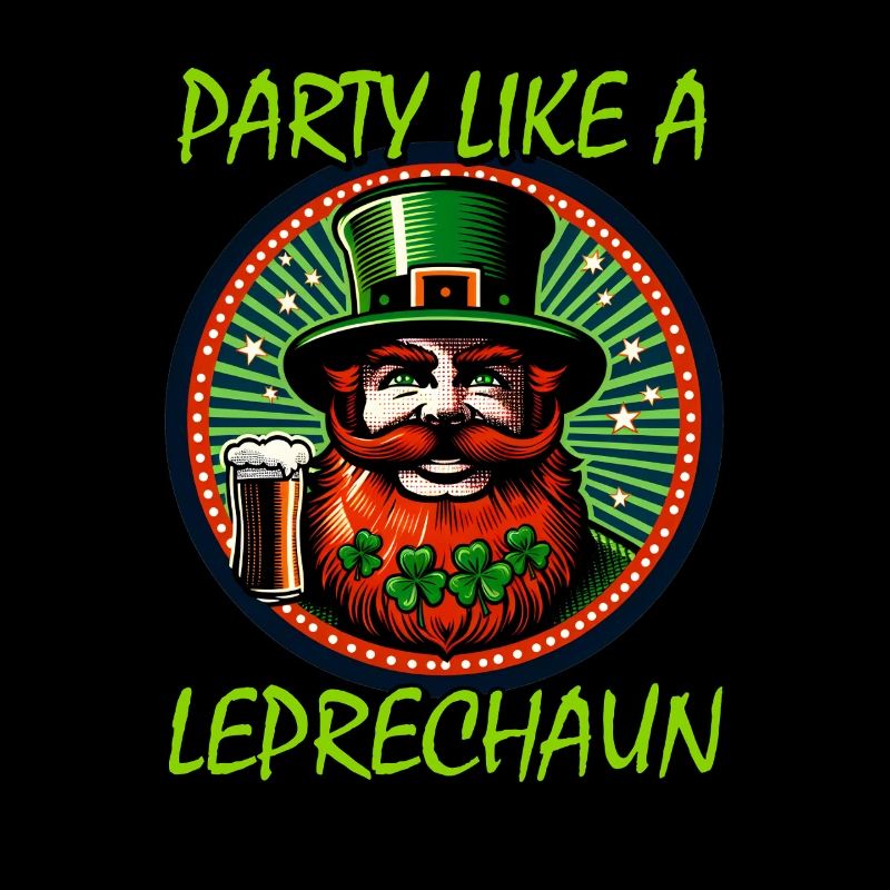 St. Patrick's Day Design Humorvoll tanzender Kobol