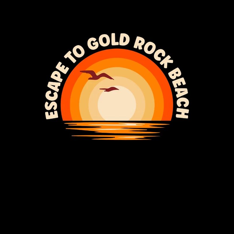 Ich fliehe nach Gold Rock Beach