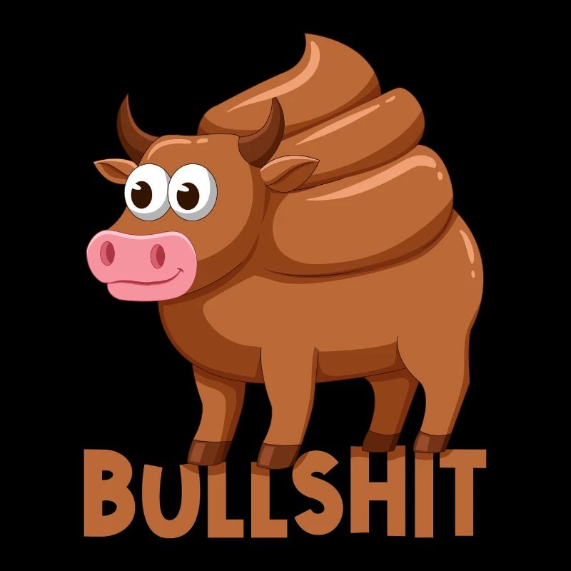 Vache taureau avec caca caca jeu de mots conneries