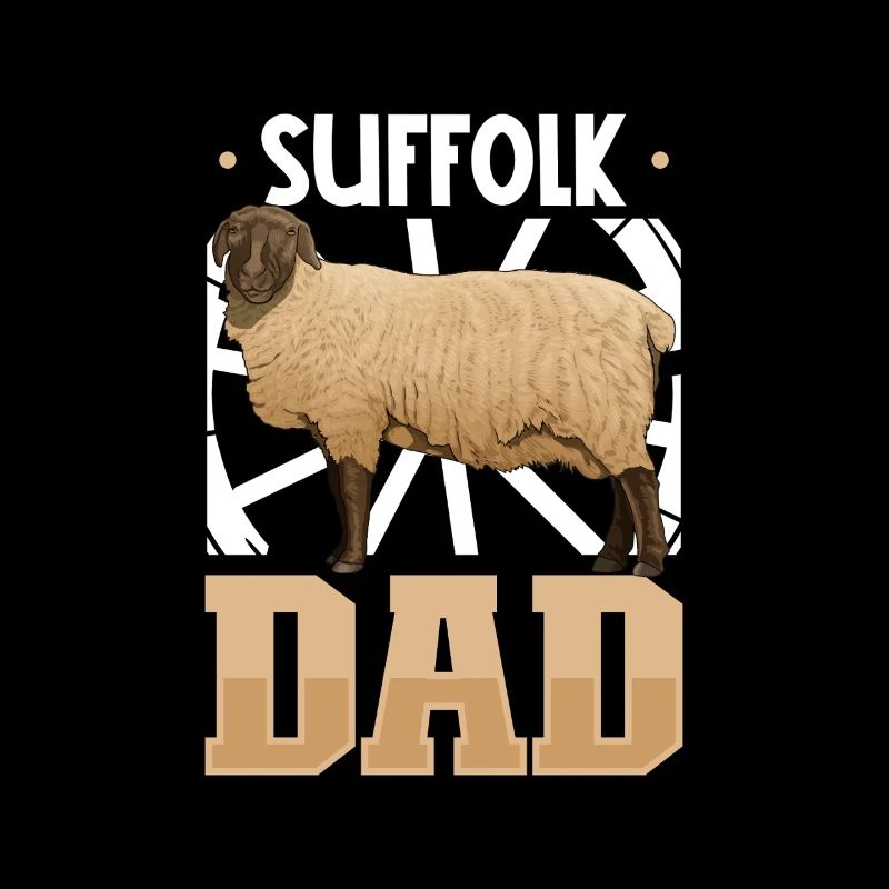 Suffolk-Schaf Papa