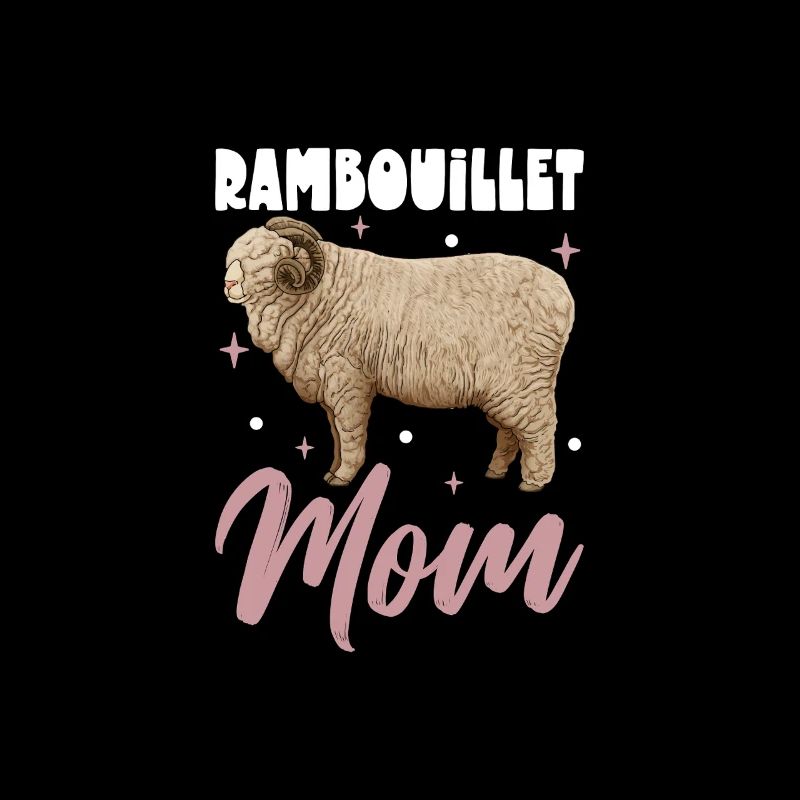 Rambouillet-Schaf Mama