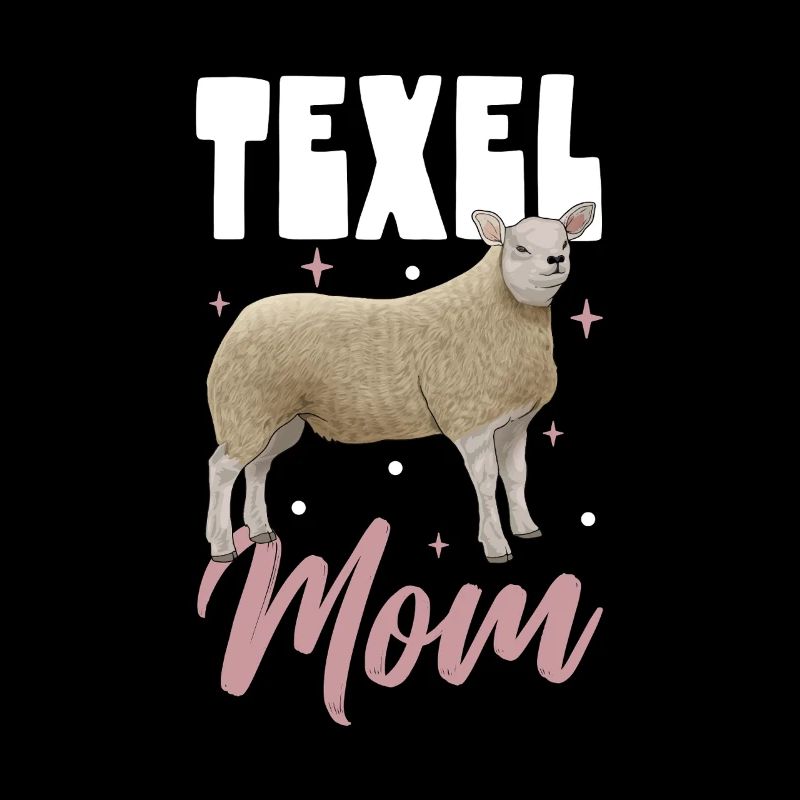 Texel sheep mom