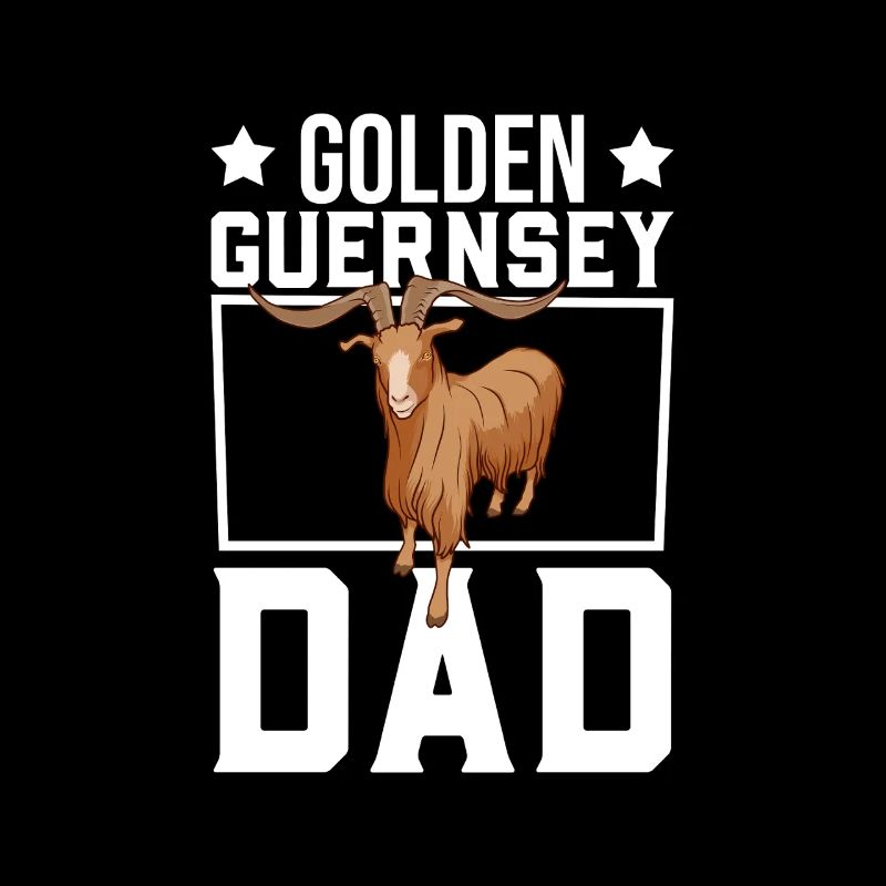 Papa einer Golden Guernsey Ziege