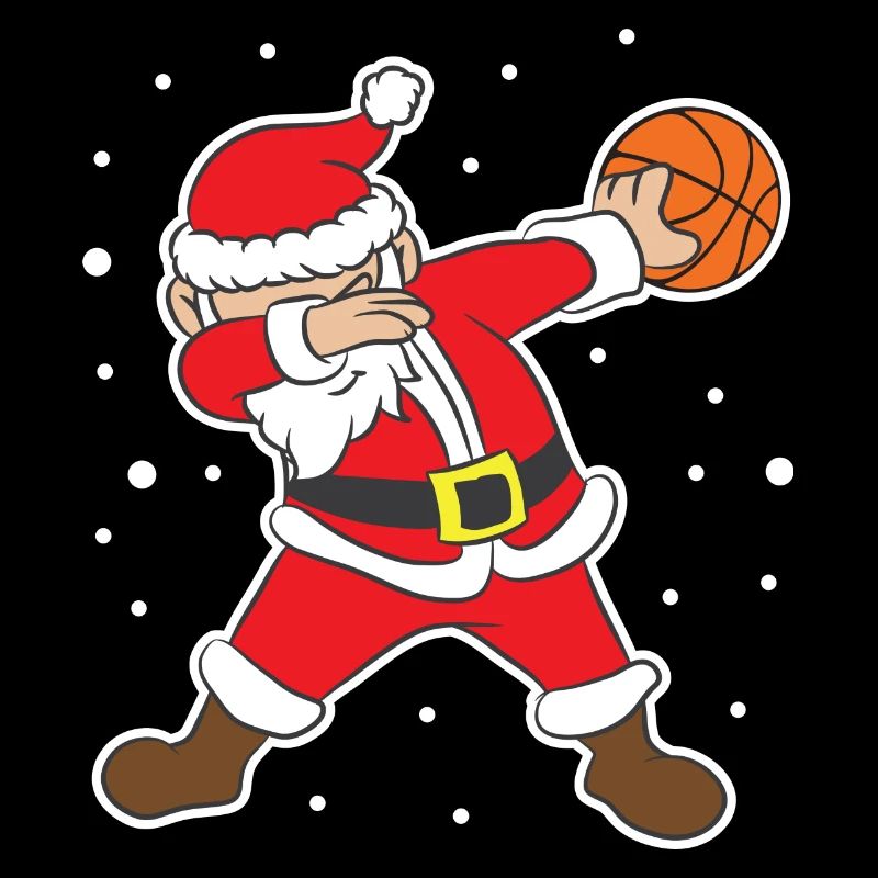 Idée de cadeau de Noël Noël Santa Basketball