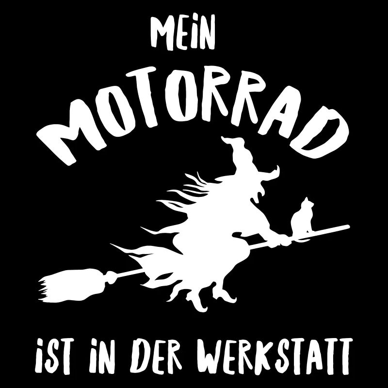 Hexe Motorrad Besen