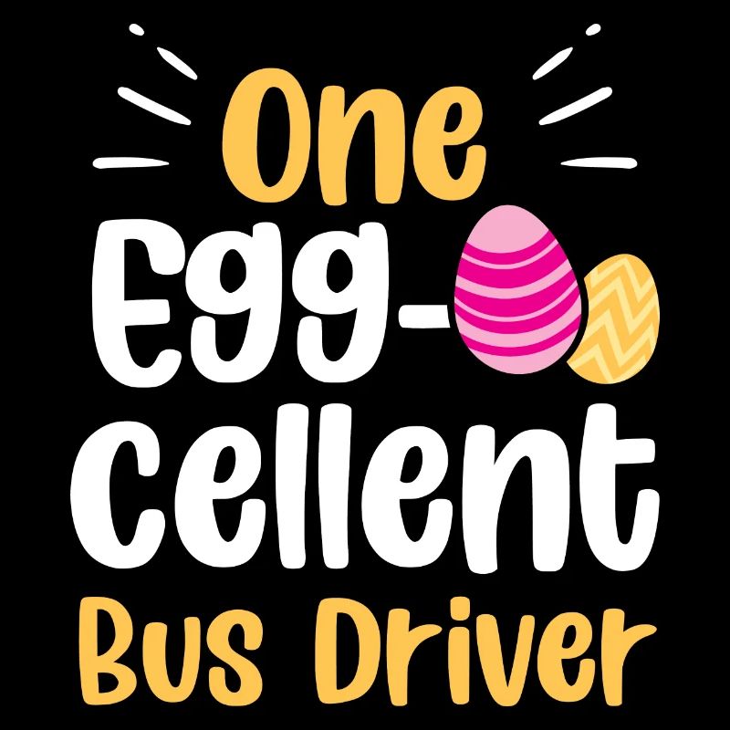 Un chauffeur de bus Egg-cellent Mens Cute Easter Day