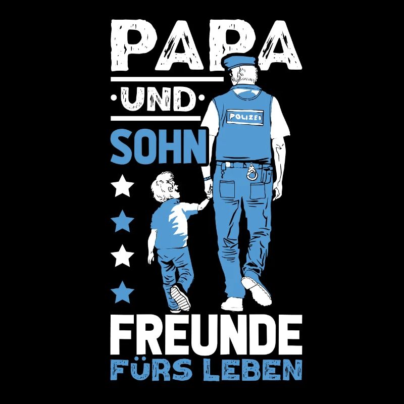 Polizei Papa Sohn Partnerlook