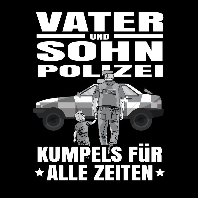 Polizei Papa Sohn Partnerlook