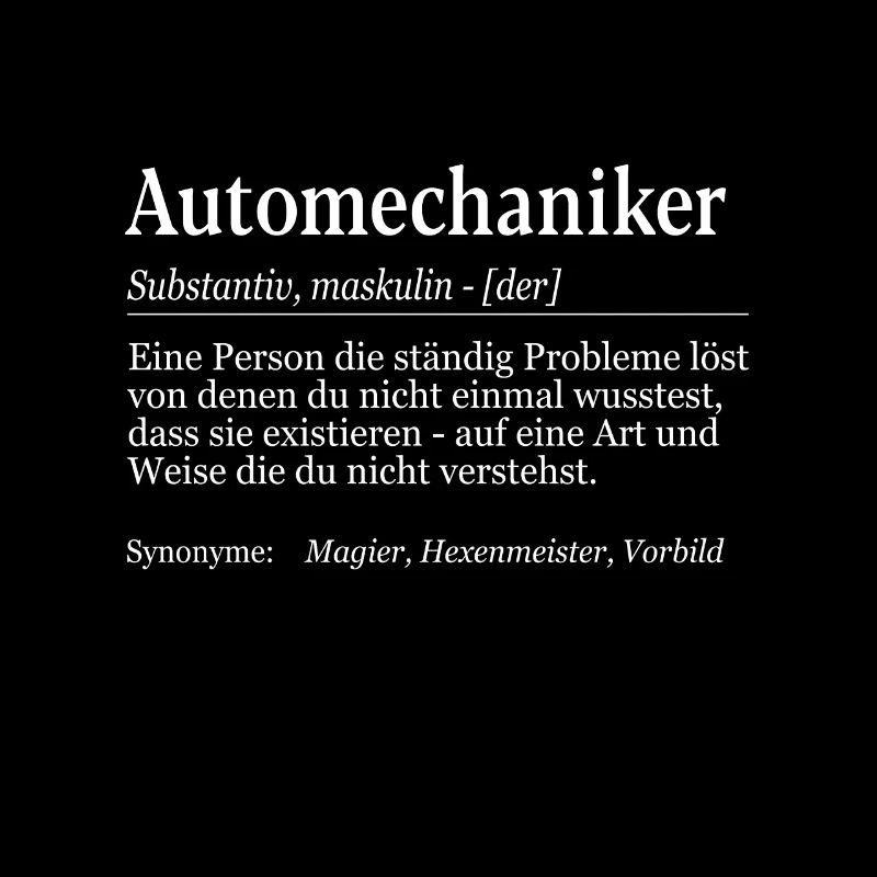 Automechaniker Definition