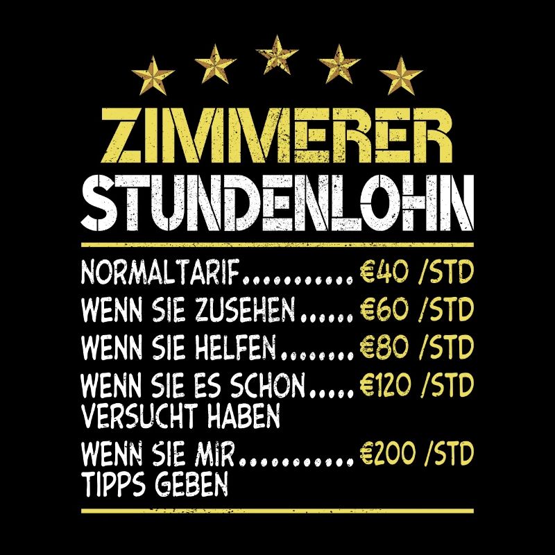 Zimmerer Stundensatz Stundenlohn