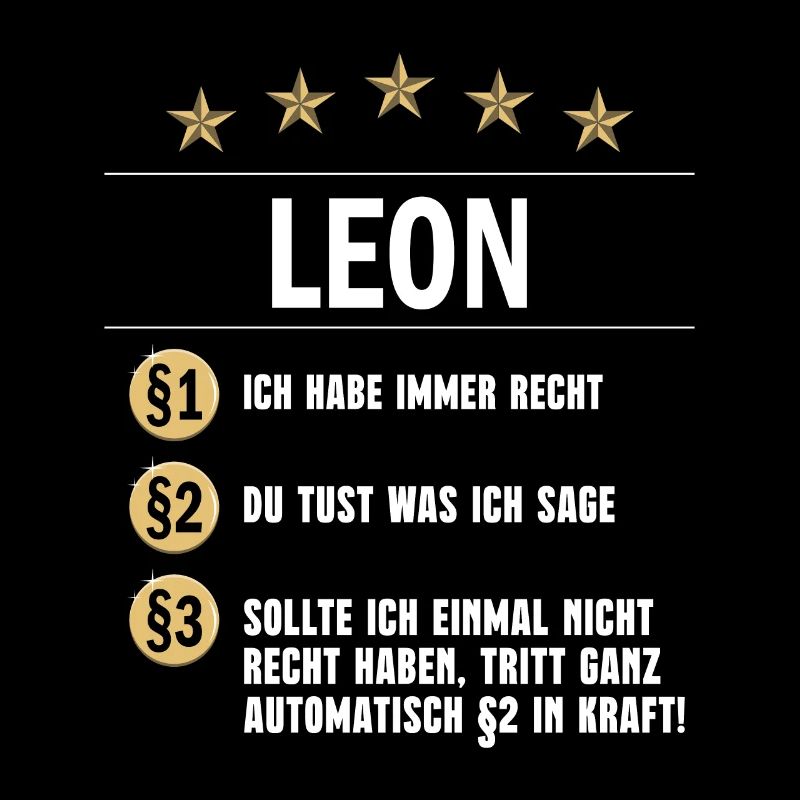 Leon Habe immer Recht Namenstag