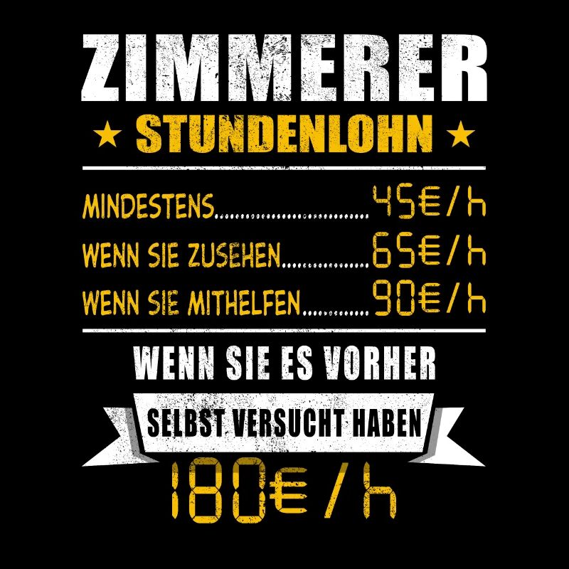 Zimmerer Stundenlohn Tischler