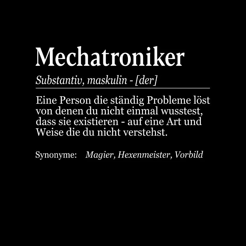 Mechatroniker Definition Duden Mechaniker