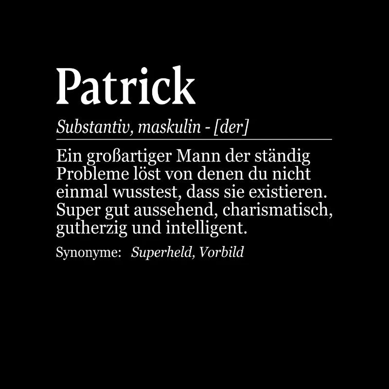 Patrick Definition Namenstag Geburtstag Name