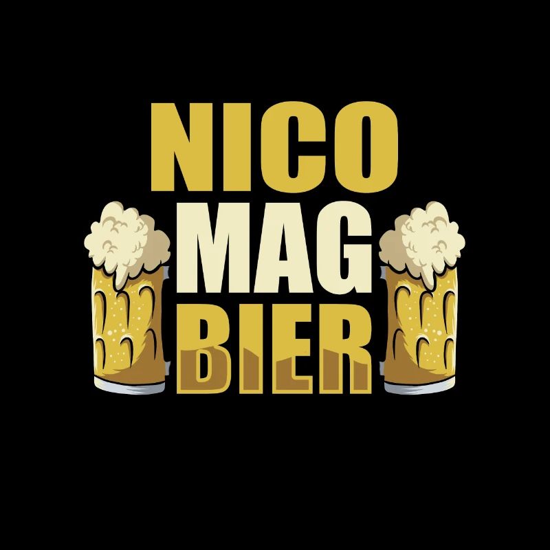 Nico mag Bier Name Geburtstag