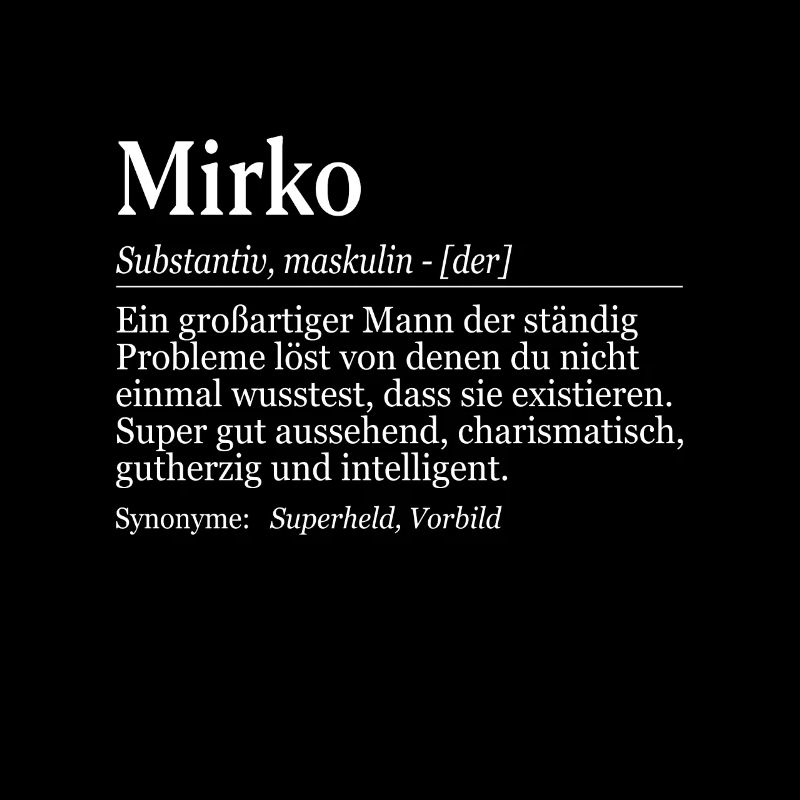 Mirko Definition Namenstag Geburtstag Name