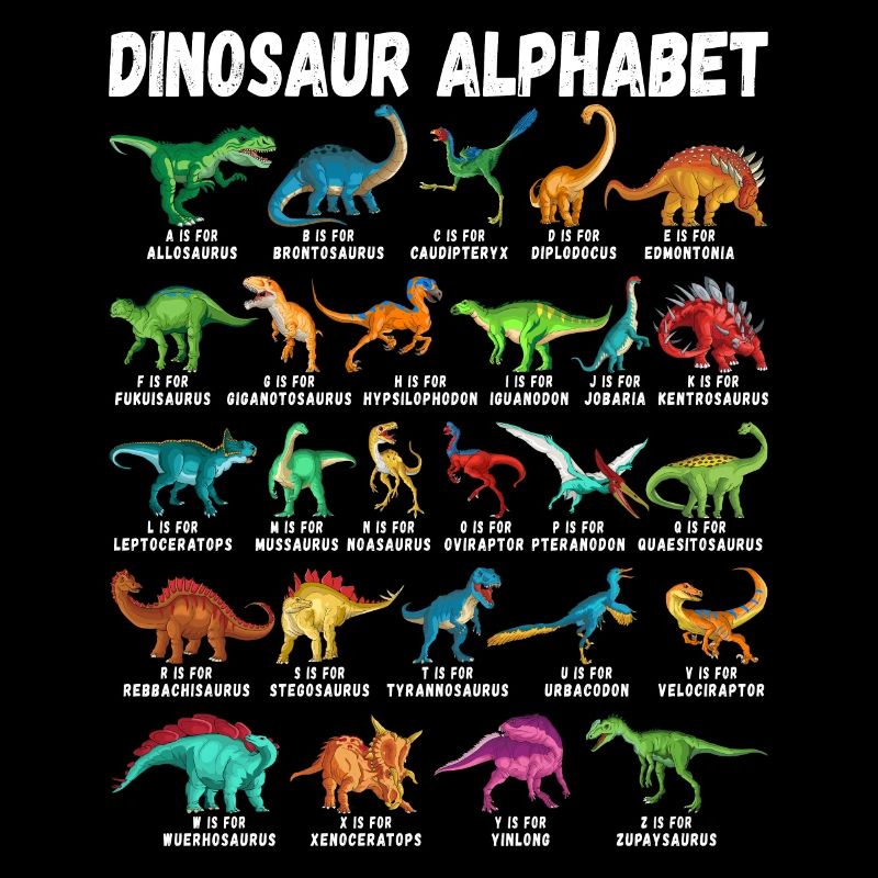 Mon alphabet de dinosaure enfants espèces Dino A-Z