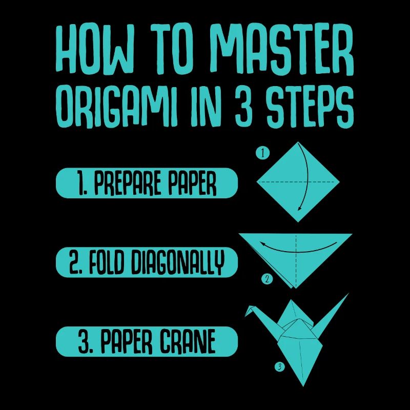 Origami Japanese Art Folding Crane Paper