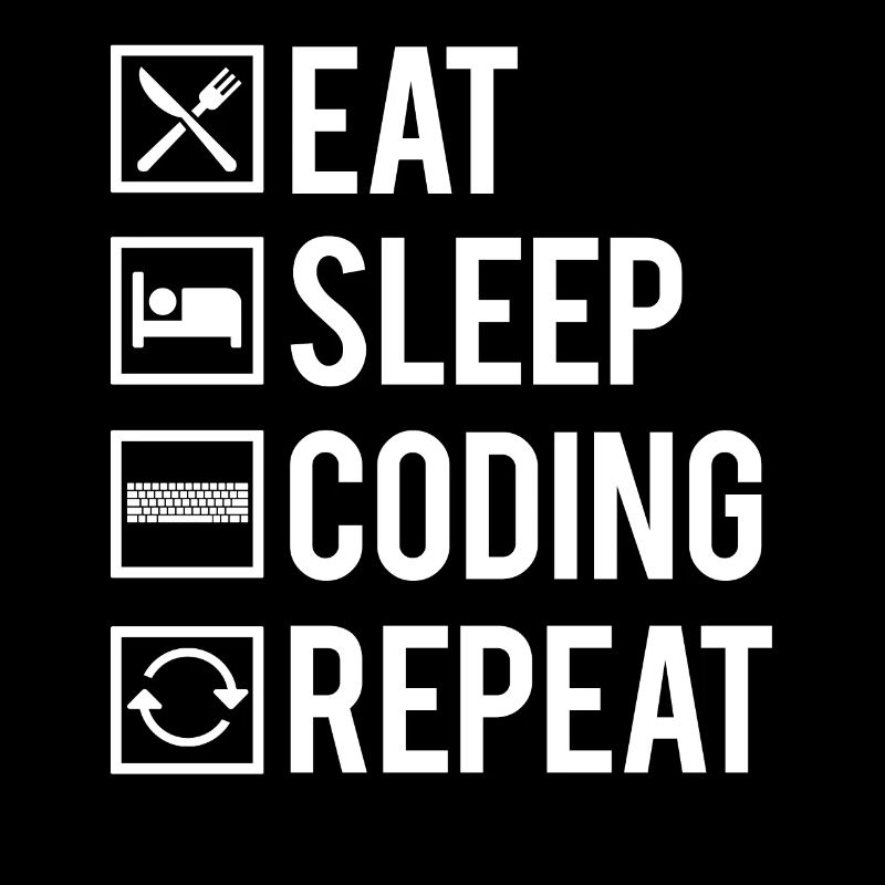 Eat Sleep Coding Repeat Dev Codeur Humour