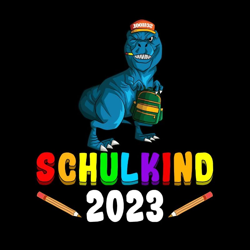 Schulkind 2023 1. Klasse Einschulung Dino