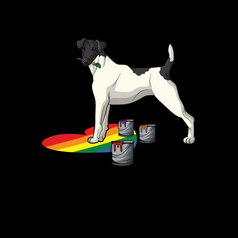 Glatthaar Foxterrier Hund