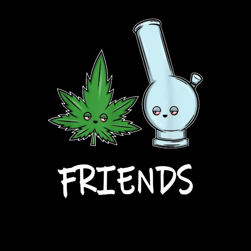 Bong TCH Smoking Cannabis Leaf Marijuana Hashish