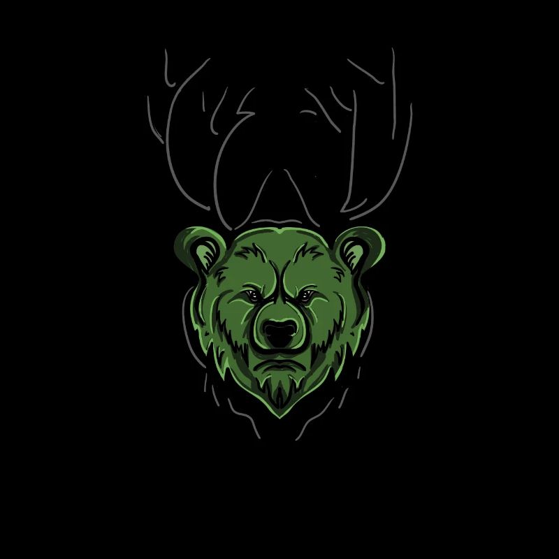 Funny Deer Bear Beer