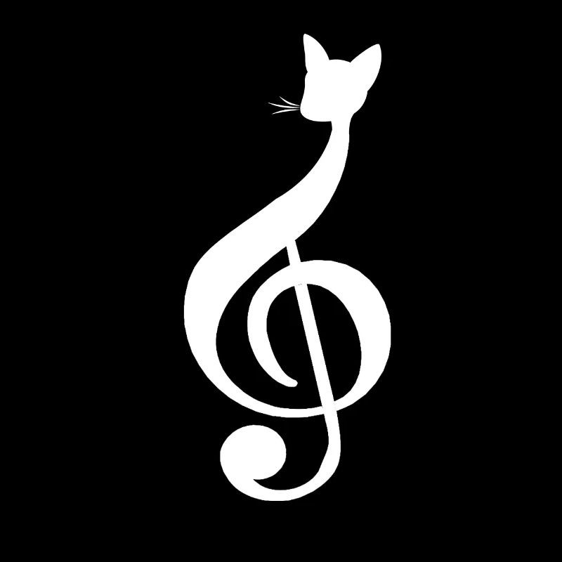 Katzen-Notenblatt
