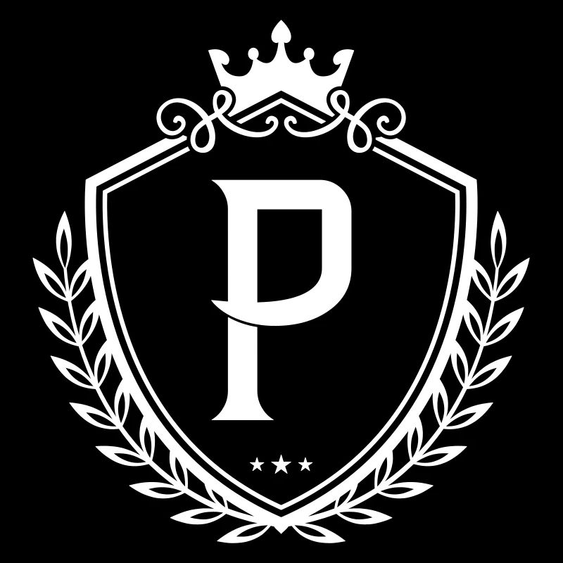 P Buchstabe Wappen Krone