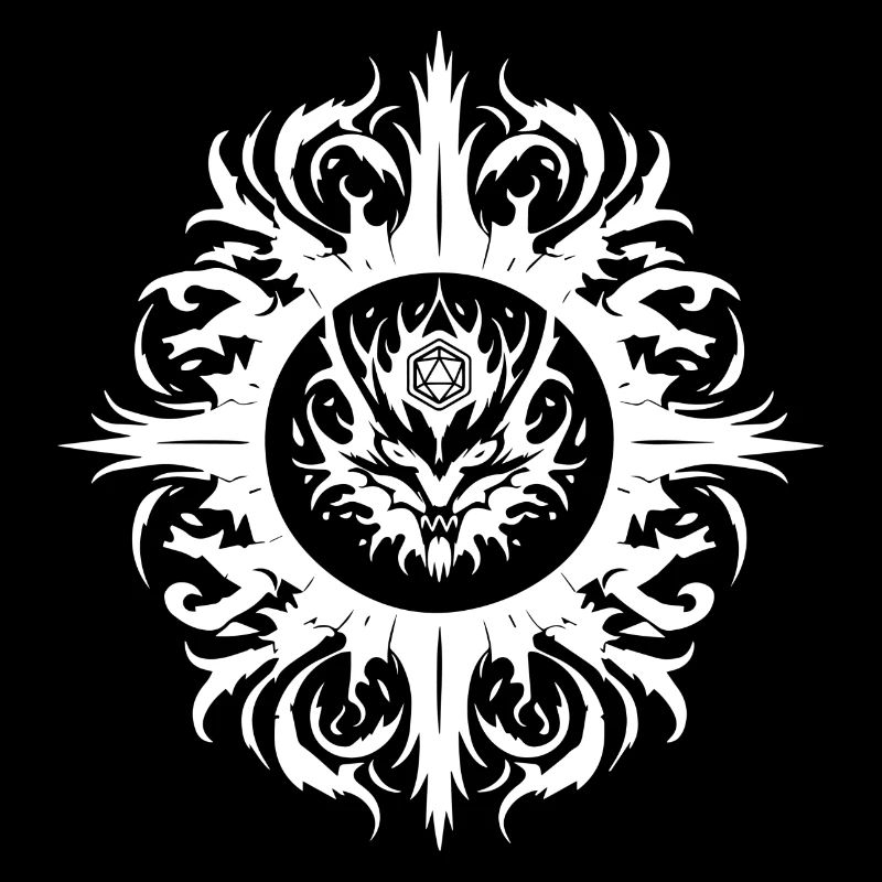 RPG logo spell circle