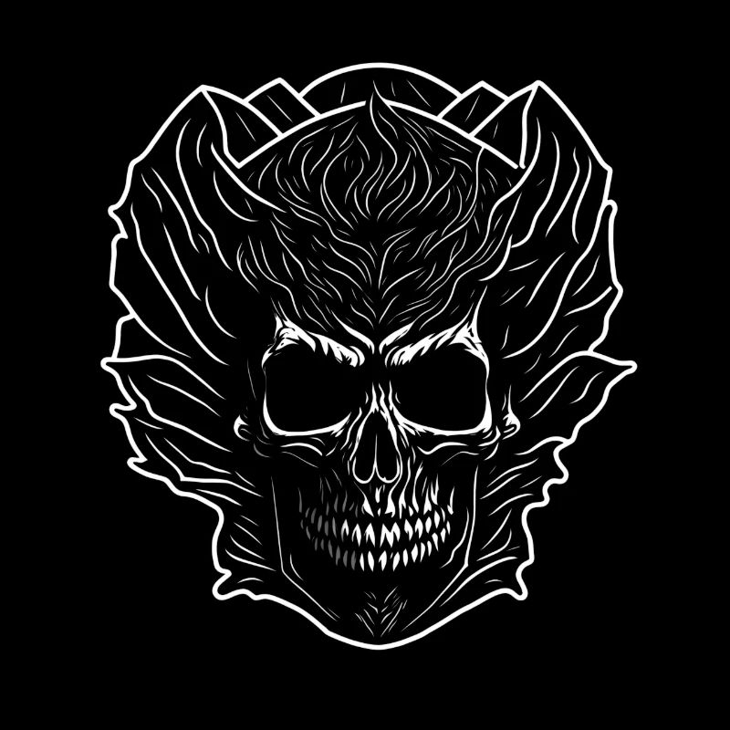 Totenkopf Biker Pirat Skull