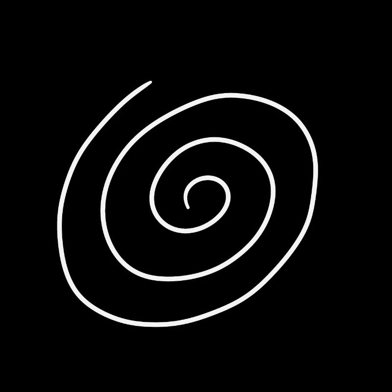 Forme de cercle de Kringle, art abstrait symétrique
