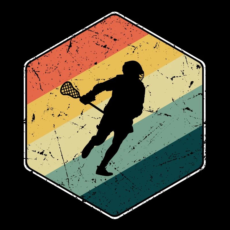 Lacrosse Player Lacrosse Player retro LAX