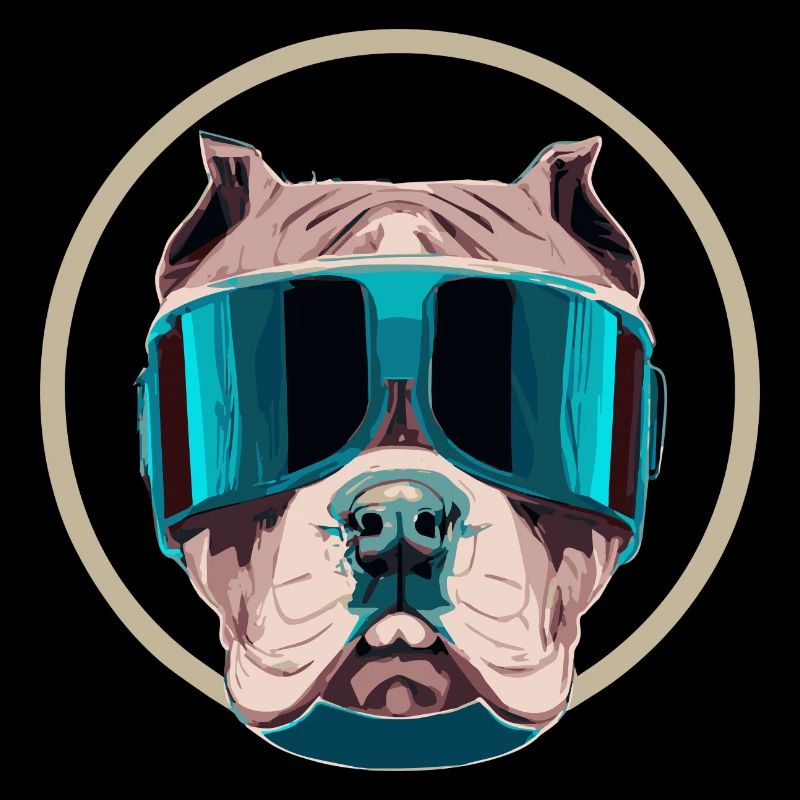 Futuristic Pitbull Dog Terrier