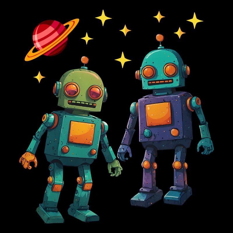 C’est ma chemise de robot deux mignons petits robots