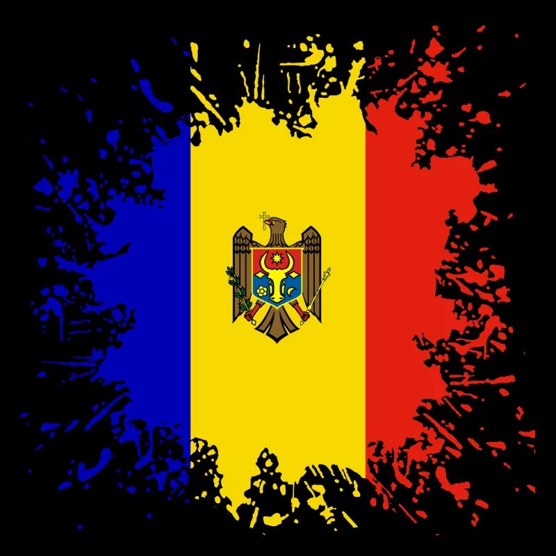 Couleur de drapeau Moldavie