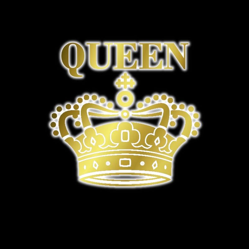 Queen Krone gold mit Schatten