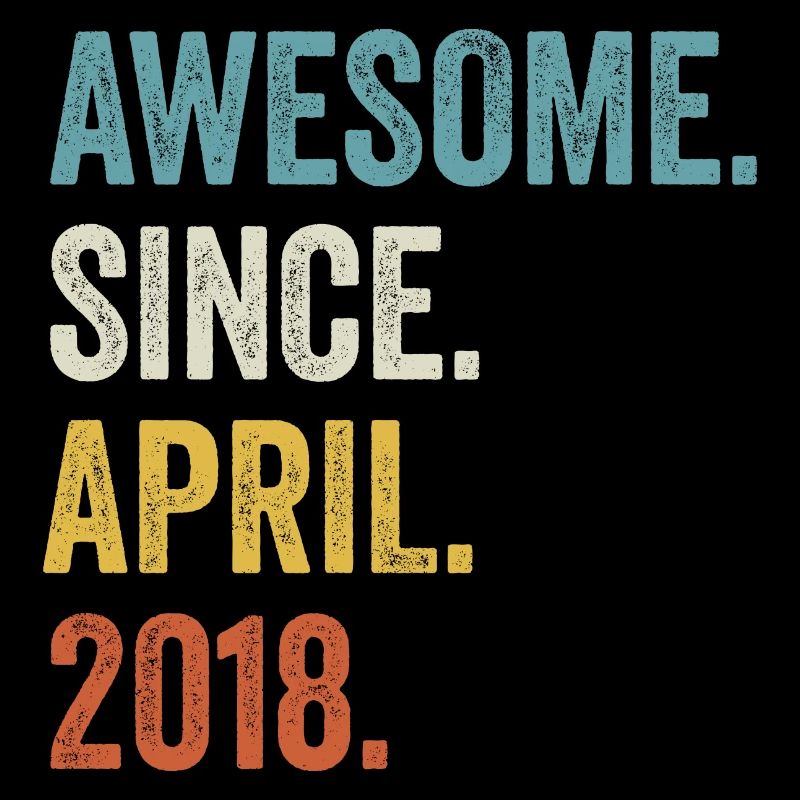 Awesome Since April 2018 4th Birthday