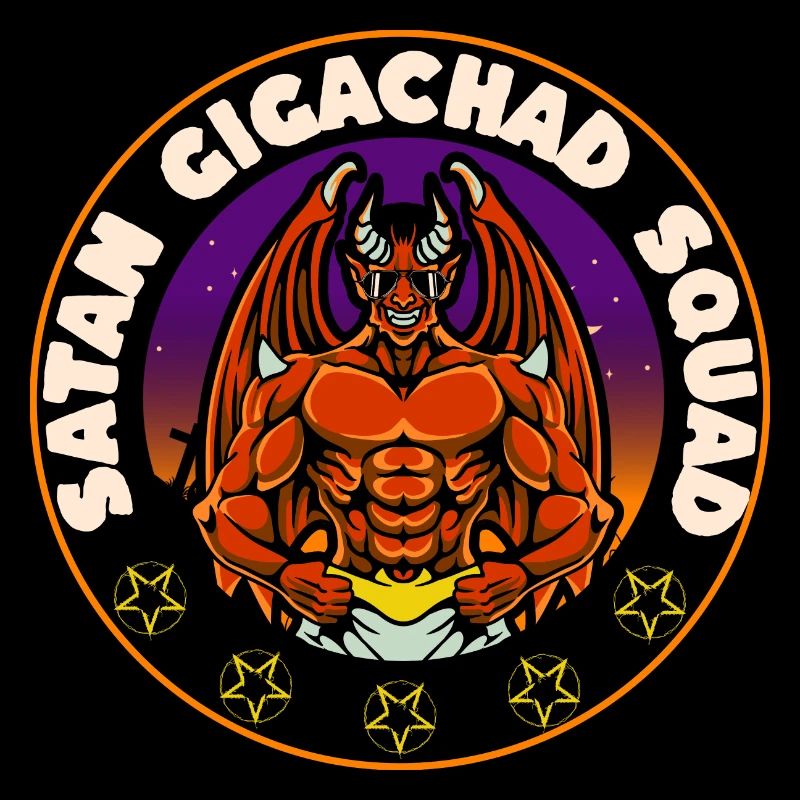 Équipe De Satans Gigachads Costume Halloween Satan