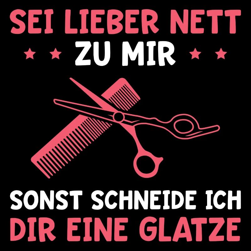 Ich schneide dir eine Glatze Friseurin