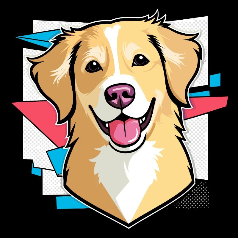 Design rétro pour chien