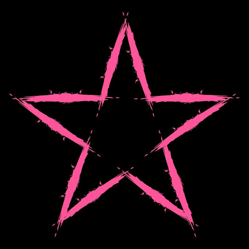 Star Design Icon Pink Pink